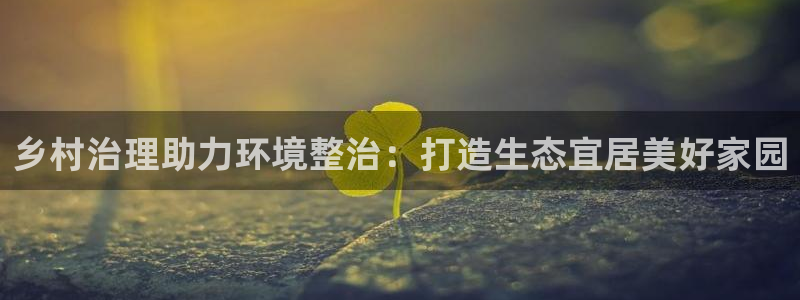 k8凯发国际官方入口|乡村治理助力环境整